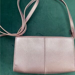 Hobo Jewel Metallic Pink Crossbody